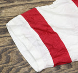 Rebellious One Knit Football T-Shirt Top American Beauty Red / White XL