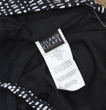 Island Escape Womens Cali Printed Underwire Tankini Swim Top Black / White 12