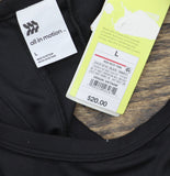 All In Motion Womens High Neck Racerback Stretchy Tank Top 92933114 Black L