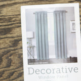 Regal Home Rod Pocket Light-Filtering Single Curtain Panel Aqua Blue Green 50x95