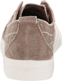 Madden Girl Retro Laceless Lillyy Sneaker Shoes Dark Oatmeal Fabric Brown 6.5M