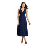A New Day Womens Open Back Maxi Dress Woven 94439780 Navy Blue L