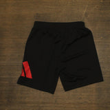Adidas Little Boys Logo Athletic Shorts Black / Red 5