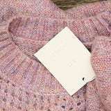 Lc Lauren Conrad Women's Cable-Knit Texture Sweater WL23S031RN Pink Confetti M