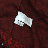 Calvin Klein Womens Lightweight Cowl Neck Pullover Sweater Red / Black L