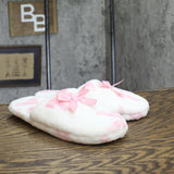 Max & Olivia Girls Slip On Slippers White / Pinkq L/XL