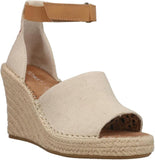 Toms Womens Marisol Platform Wedge Shoes 10016358 Natural Brown 8M