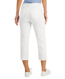 Style & Co Womens High Rise Cropped Jeans White 12