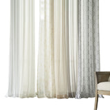 Regal Home Crushed Voile Sheer Grommet Top Single Curtain Panel White 50x63