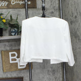 Ny Collection Petite Two Piece Jacket and Dress Set PNY9115 White 14P