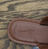 Universal Thread Sarai Two-Band Studded Slide Sandals 94822826 Brown 9.5M
