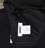 DKNY Womens Sleeveless Asymmetrical Fringe-Hem Cocktail Dress ED4JCE52 Black 8