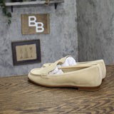 Michael Michael Kors Womens Jennings Suede Loafer 40S6JNFP1S Khaki Brown 9M