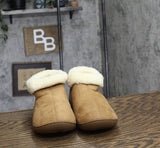 Rockdove Womens Plush Faux Fur Collar Bootie Slippers 68238f63aa91b Brown 6M