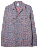 PS Paul Smith Long Sleeve Casual Fit Star Print Button Front Shirt Petrol Blue M