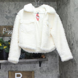 Universal Thread Faux Shearling Full Zip Side Pocket Jacket Cream Off White S