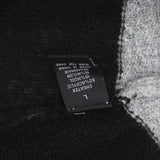 AB Studio Womens Wool Blend Lightweight Open Front Cardigan Gray / Black L
