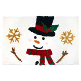 Avanti Snowman Holiday Bathroom Rug Mat 13580J SNM White Multi 20x32