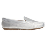 Journee Collection Comfort Halsey Loafer HALSEY-WD Silver / Beige Brown 9W