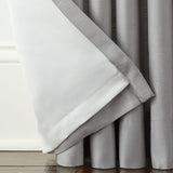 Liz Claiborne Back Tab Light-Filtering Single Curtain Panel Weather Gray 50x95