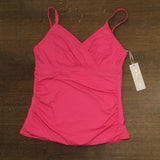 Anne Cole Womens Surplice Underwire Tankini Swim Top MYMT23301 Pink Glow 38C/40B