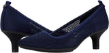 Anne Klein Womens Rebecca Pump Heeled Shoes REBE02F9 Navy Knit Blue 8.5M