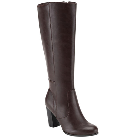 Style & Co. Addyy Tall Knee-High Heeled Boots 10011011000 Chocolate Brown 9.5M
