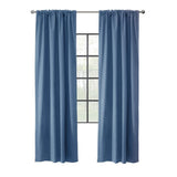 Thermalogic Topsions Room Darkening Curtain Panel Pair 2-Piece Blue 40x84