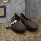 A New Day Womens Sammie Ballet Flats Faux Suede 94462430 Brown 7M