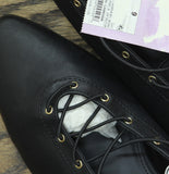 Wild Fable Lace-Up D-Toe Slip-On Ballet Flats with Rivet Trim 94646980 Black 9M