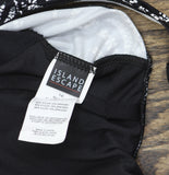 Island Escape Underwire Swimdress One Piece Swimsuit R760576 Black / White 16