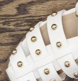 Universal Thread Winnie Studded Fisherman Sandals 92562772 White / Gold 6M
