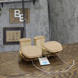 A New Day Womens Arden Raffia Ornamented Block Heels 93320205 Tan Brown 7.5M