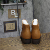 Journee Collection Womens Solarah Pull-on Ankle Bootie Block Heel Tan Brown 7.5M