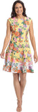 London Times Women's Perfect Versatile Scuba Crepe Fit & Flare Dress T6720M