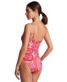 Lauren Ralph Lauren Printed One-Piece Swimsuit Provence Paisley Pink Multi 10