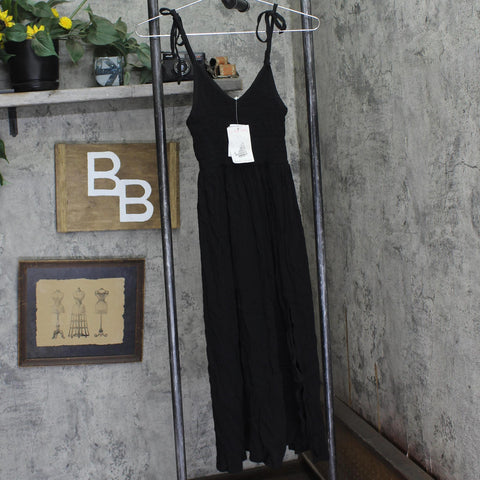 Miken Juniors Smocked Midi Dress Cover Up I7187P380 Black XS