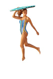 Anne Cole Lingerie Maillot One-Piece Swimsuit Barcode Stripe Blue Multi 10