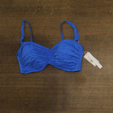 Bleu By Rod Beattie Womens Key Item Shirred Bikini Top Swim Azur Park Blue 38D
