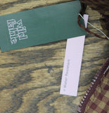 Wild Fable Bow Puffer Gingham Jacket 94658830 Brown Check M