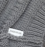 Wrapables Womens Chunky Knit Winter Infinity Scarf with Beanie 93987373 Gray