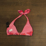 Lauren Ralph Lauren Provence Paisley Tie Front Halter Swim Top Pink Multi 8