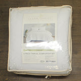 Clean Spaces 5-Piece Microfiber Comforter Set Bedding MCH10-2322 White Twin XL