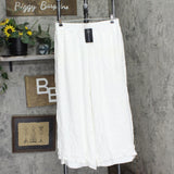 Curations Womens Petite White Gauze Pants Lined 654346 White PL