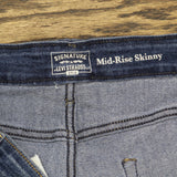 Signature by Levi Strauss Womens Mid-Rise Skinny Stretch Jeans Blue 22M (38x30)