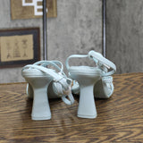 Steve Madden Women's Blessing Strappy Heels Sandals Shoes Light Blue 10M