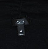 Aqua Womens 100% Cashmere Open Cardigan Sweater V11600 Black S