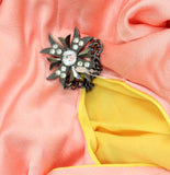 Bar III x Goo Goo with Front Slit and Colorblocked Detail Pink / Yellow 24W