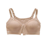 Leonisa Back Support Posture Corrector Wireless Sports Bra Beige Brown 36C