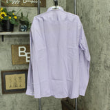 Van Heusen Men's Tall Fit Dress Shirt Ultra Wrinkle Lavender Purple 18 37-38